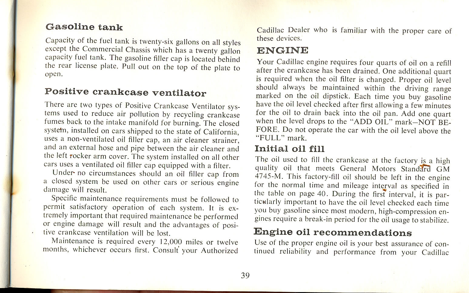 1965 Cadillac Owners Manual Page 3